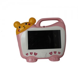 дитячий планшетний ПК з мікрофоном для караоке рожевий
