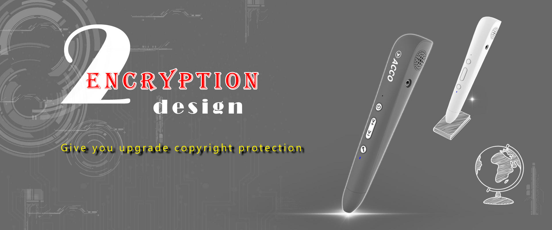 Acco talking pen encryption