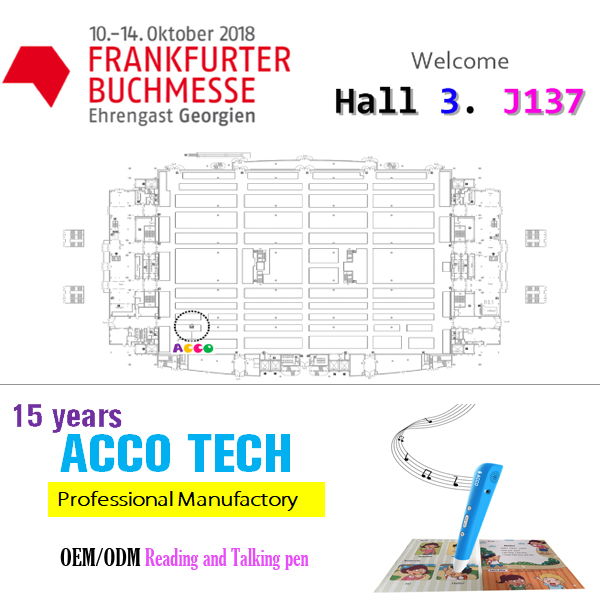 ACCO TECH-eksposysje op Frankfurter Buchmesse, 10-14 oktober 2018