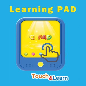 Kids Learning Tablet for Toddlers 2-5, Customizable Educational Pad with Bilingual (English-Spanish) Talking Cards, Screen-Free Learning Toy for Alphabets/Numbers/Foods, Kids Educational Gift