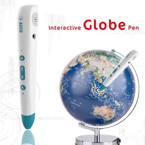 Pena globe interaktif, disesuaikan