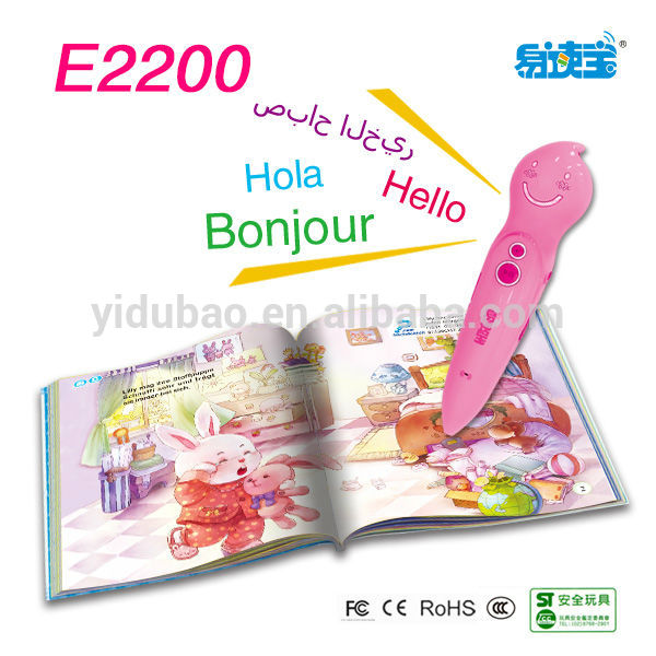 Bilingual in English and Chinese books kids talking pen Children educational toy children point reading pen