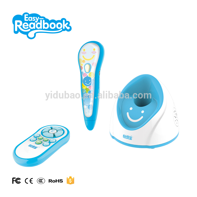 book reader pen with magical sticker,wireless charging with double speaker for children listen to fairy tales stories