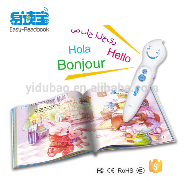 E2800 preschooltalking pen na may mga audio book, mga mapagkukunan sa pag-aaral para sa mga bata