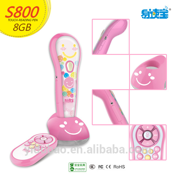 Fashionable reading pen, hot sell sa oversea talking pen para sa pag-aaral ng English 4GB mas mataas na kapasidad