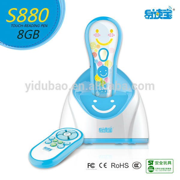 S880 educational digital audio books with point reading pen,customized book reader pen
